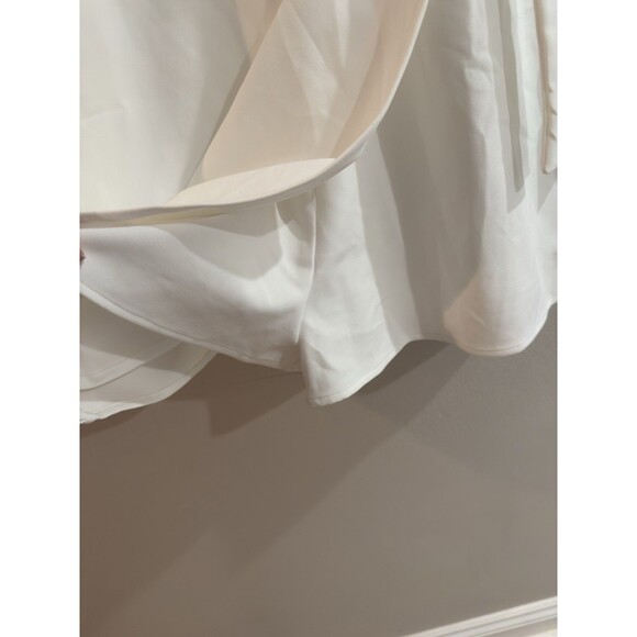 Lulu’s Long Sleeve White Faux-Wrap Belted Skort Romper Size XL NEW Bridal Shower - Picture 6 of 8